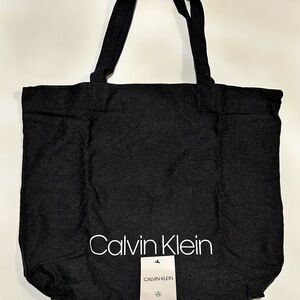 Calvin Klein Black 87% Recycled Materials Tote Bag